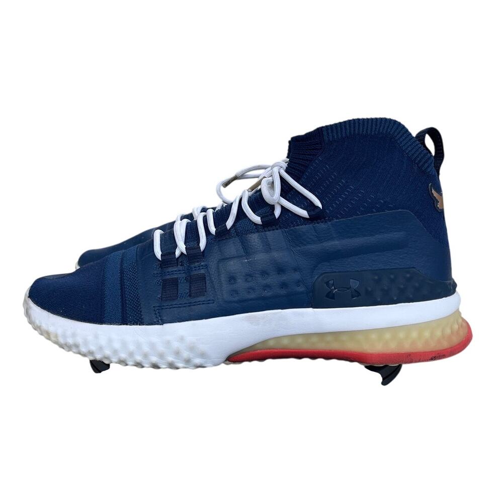 Mens Under Armour Project Rock 1 3020788-401 Knit Athletic Sneaker SZ 13 Blue
